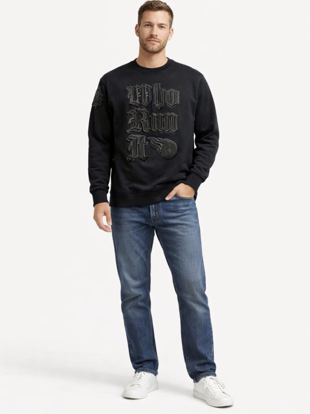 Tennessee Titans Black Sweatshirt Men’s Large NFL Crewneck